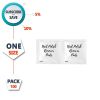 Nail Polish Remover Pads. Pack of 100 Remover Wipes. Non-Sterile Saturated Napkins 2-ply Kit. Non-Woven Cleansing Pads Set with Aloe; Panthenol. Indiv