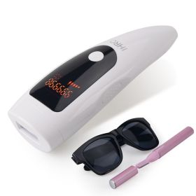 Laser hair removal device home whole body IPL hair removal device (Option: White-UK Plug)