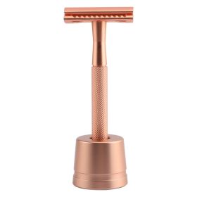 Classic manual shaver safe old fashioned (Option: Rose gold)