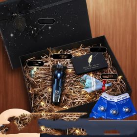 Genuine Feike Electric Shaver Shaving Knife Gift Box Packing Birthday Gift Practical For Boyfriend Dad (Option: D)